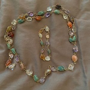 Beautiful stone Necklace & Bracelet